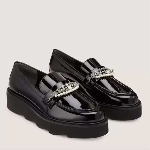 Stuart Weitzman Shoes - $575 STUART WEITZMAN Pearldrop Platform Loafer PLATFORM PATENT BLACK 6.5 (DB20)